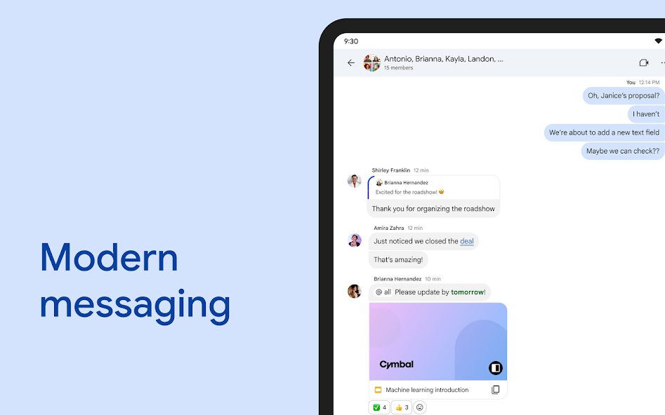 Google Chat screenshot 24
