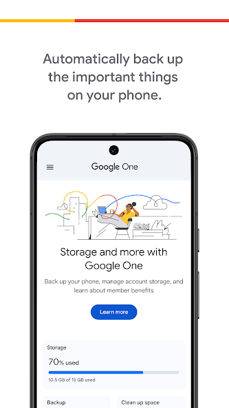 Google One screenshot 1
