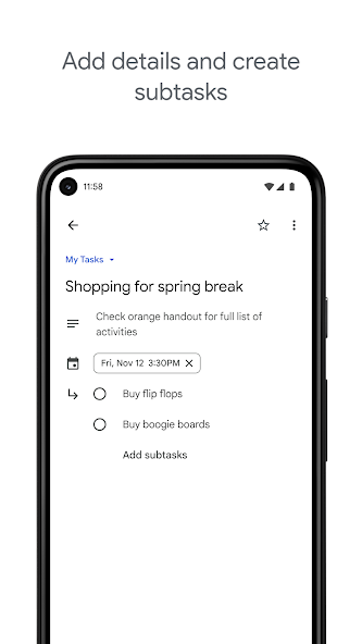 Google Tasks screenshot 1