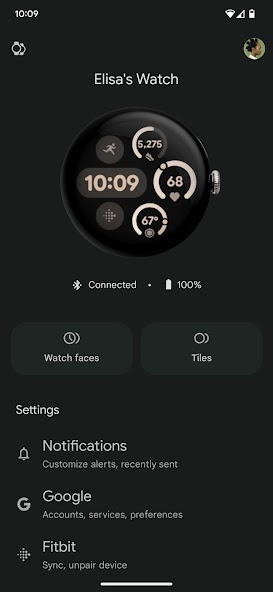 Google Pixel Watch screenshot 2