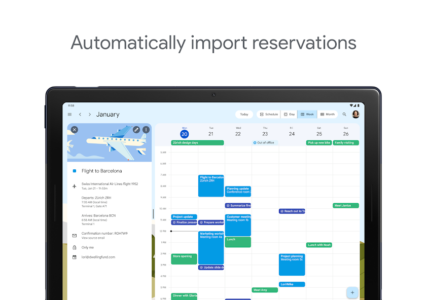 Google Calendar screenshot 3