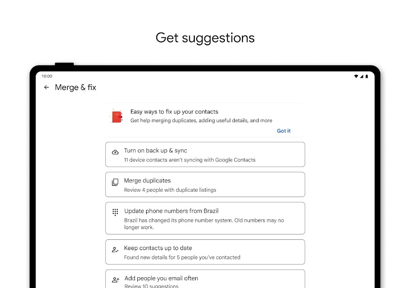 Contacts screenshot 2