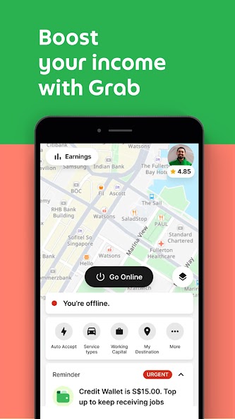 Grab Driver: App for Partners screenshot 1