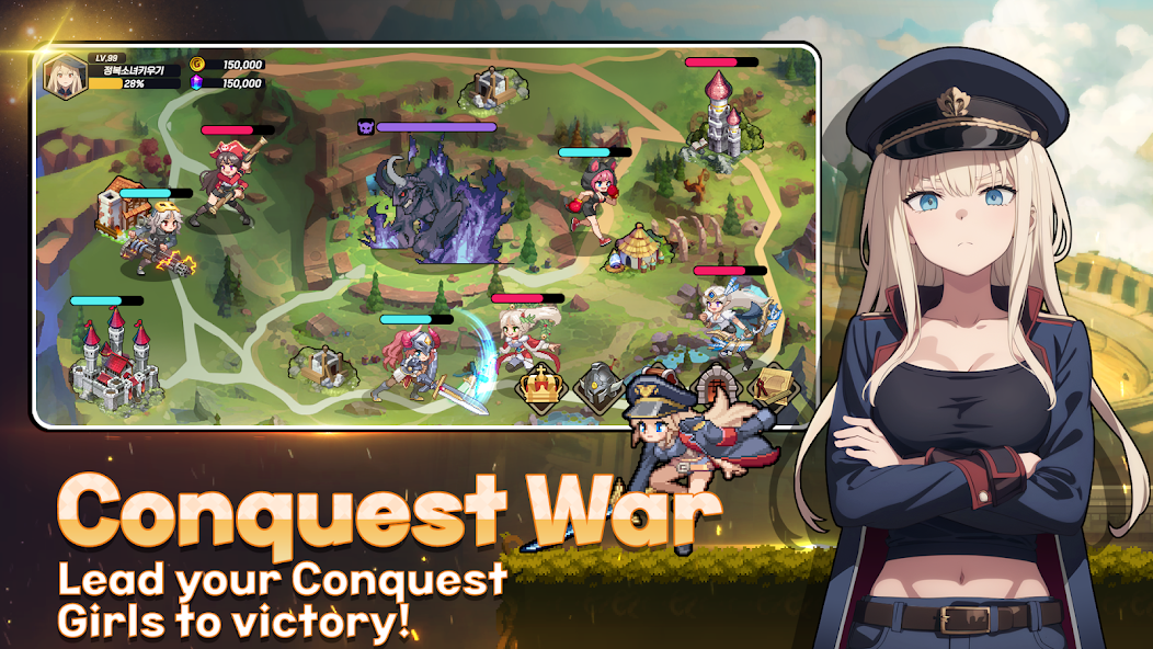 Conquest Girls: AFK Idle RPG screenshot 6