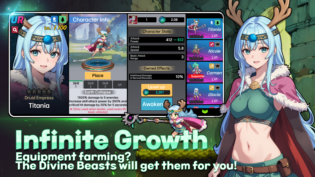 Conquest Girls: AFK Idle RPG screenshot 9