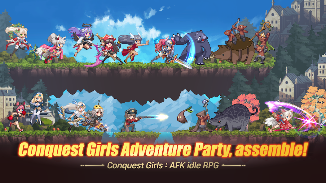 Conquest Girls: AFK Idle RPG screenshot 13