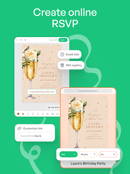 Invitation Maker: Cards & RSVP screenshot 14