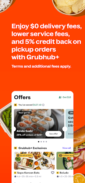 Grubhub: Food Delivery screenshot 4