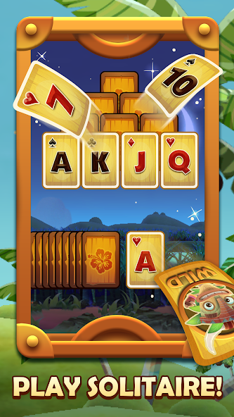 Tiki Solitaire TriPeaks screenshot 1