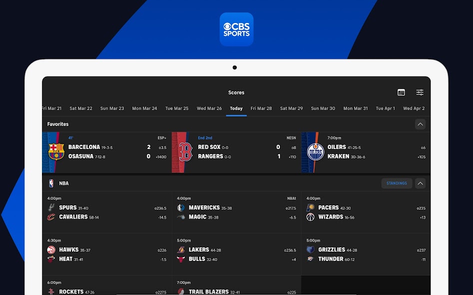 CBS Sports App: Scores & News screenshot 5