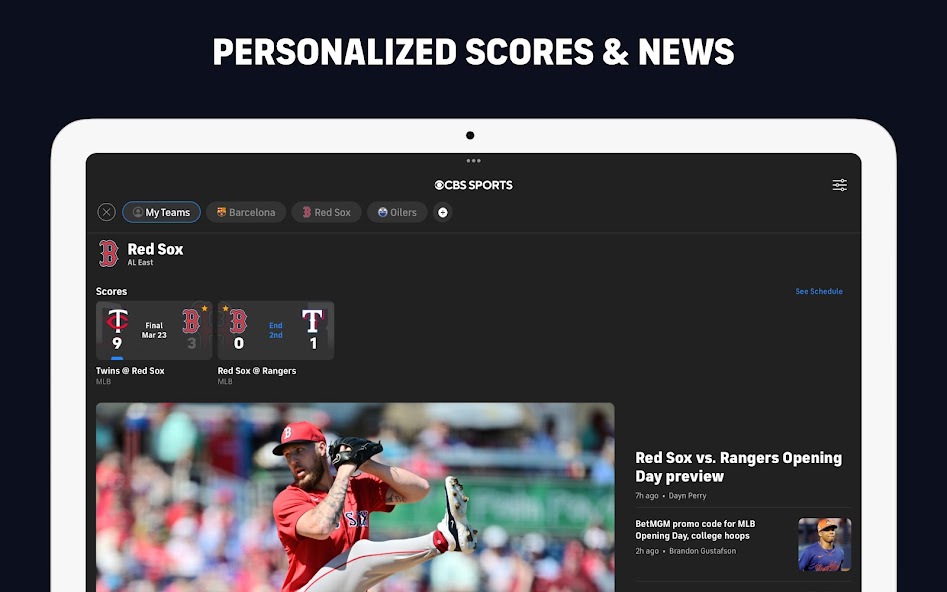 CBS Sports App: Scores & News screenshot 17