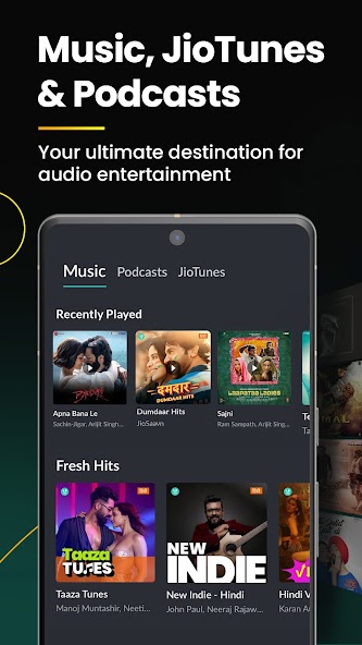 JioSaavn - Music & Podcasts screenshot 1