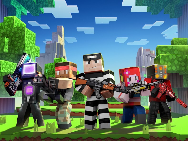 Cops N Robbers:Pixel Craft Gun screenshot 24
