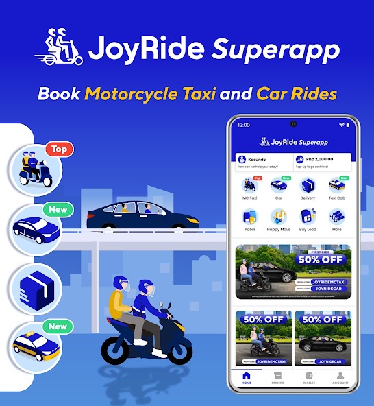 JoyRide: Book Moto Taxi & Car screenshot 1