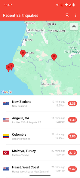 My Earthquake Alerts - Map screenshot 3