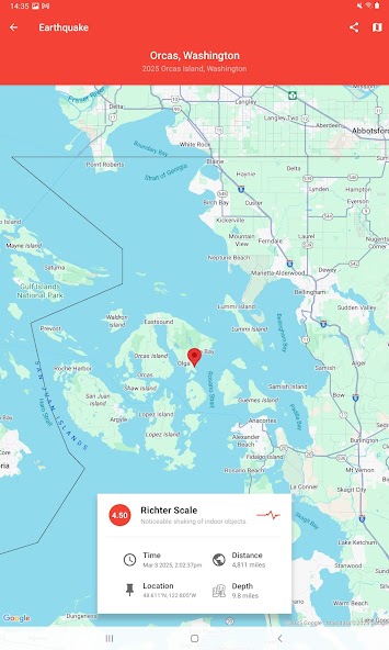 My Earthquake Alerts - Map screenshot 5