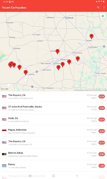 My Earthquake Alerts - Map screenshot 6