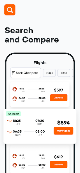 KAYAK: Flights, Hotels & Cars screenshot 4