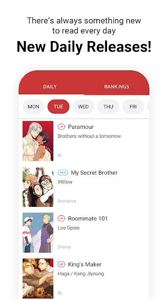 Lezhin Comics - Daily Releases screenshot 14