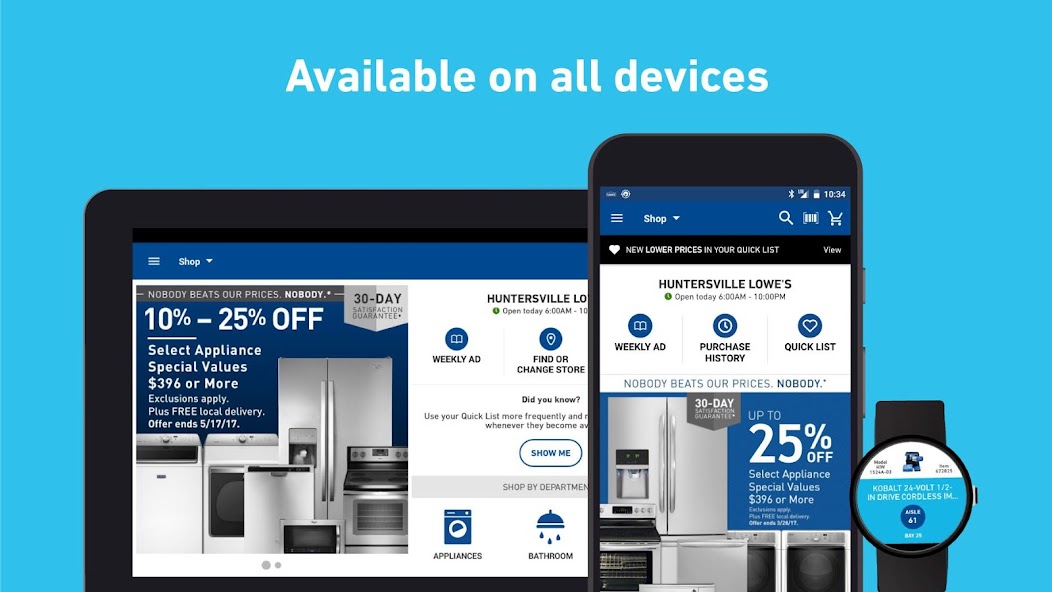 Lowe's screenshot 2