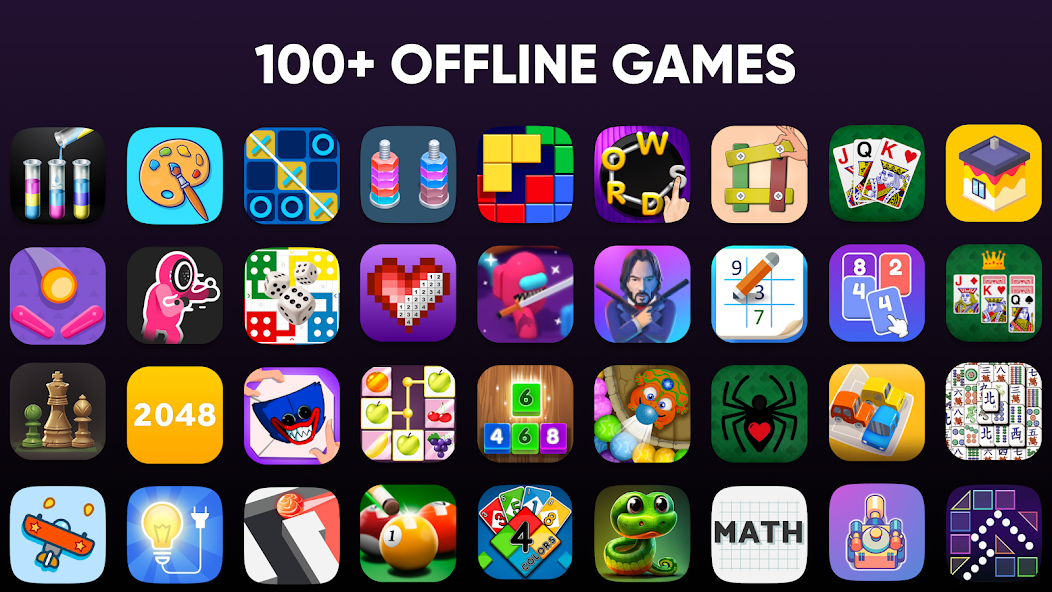 100+ Offline Games No WiFi Fun screenshot 1