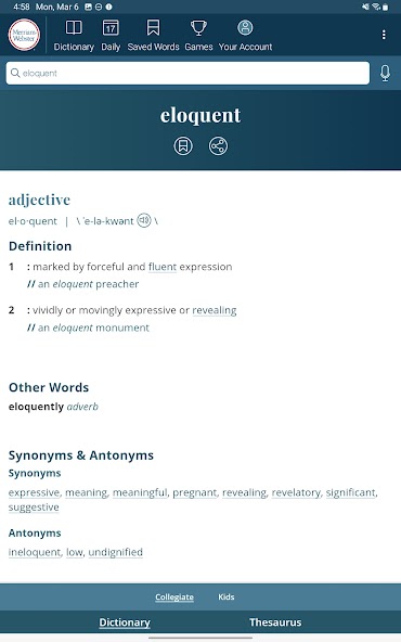 Dictionary - Merriam-Webster screenshot 3