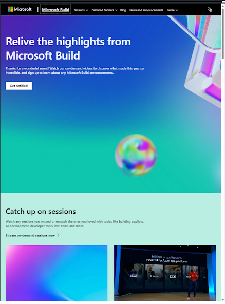 Microsoft Build screenshot 2