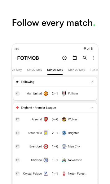 FotMob - Soccer Live Scores screenshot 1