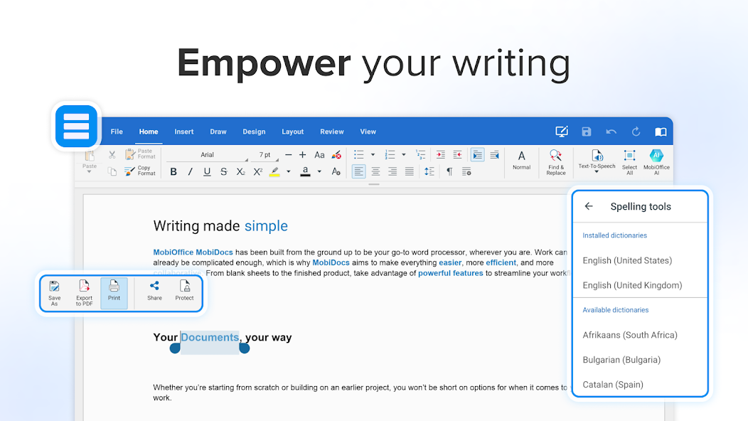 MobiOffice: Word, Sheets, PDF screenshot 3