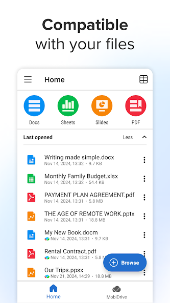 MobiOffice: Word, Sheets, PDF screenshot 22