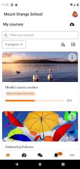 Moodle screenshot 1