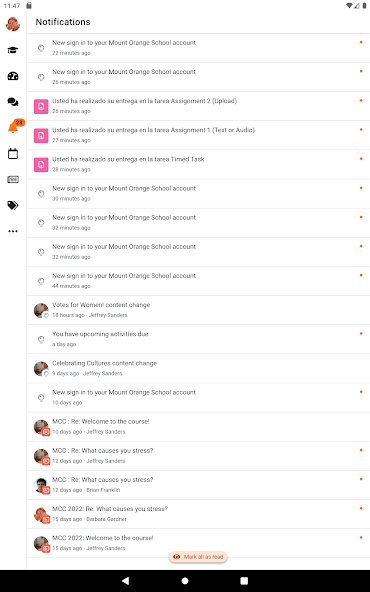 Moodle screenshot 13