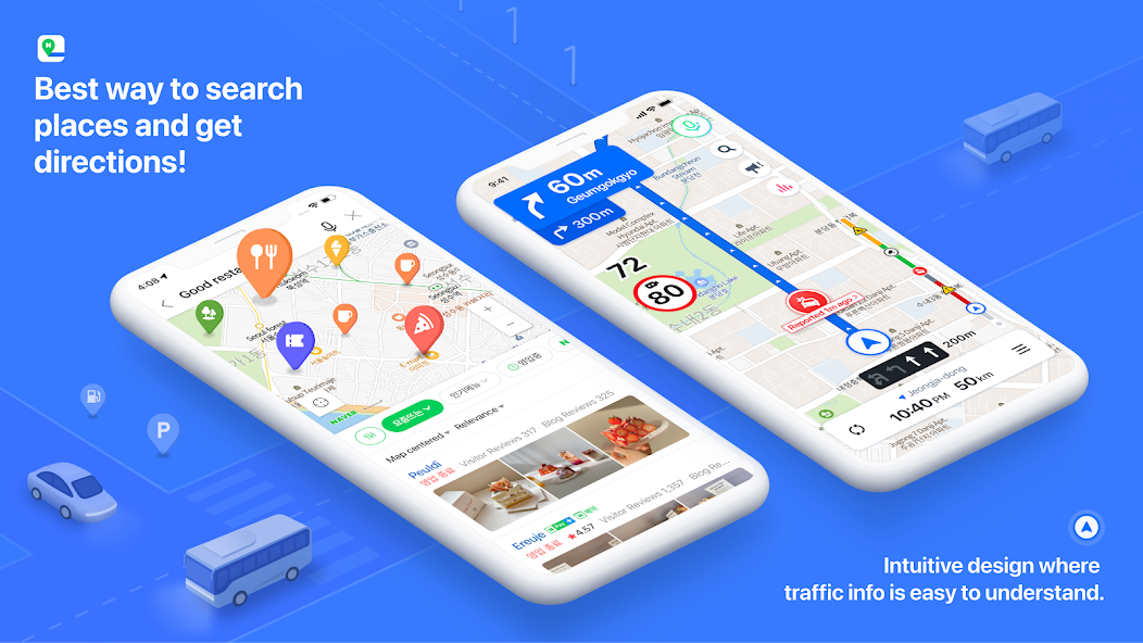NAVER Map, Navigation screenshot 1