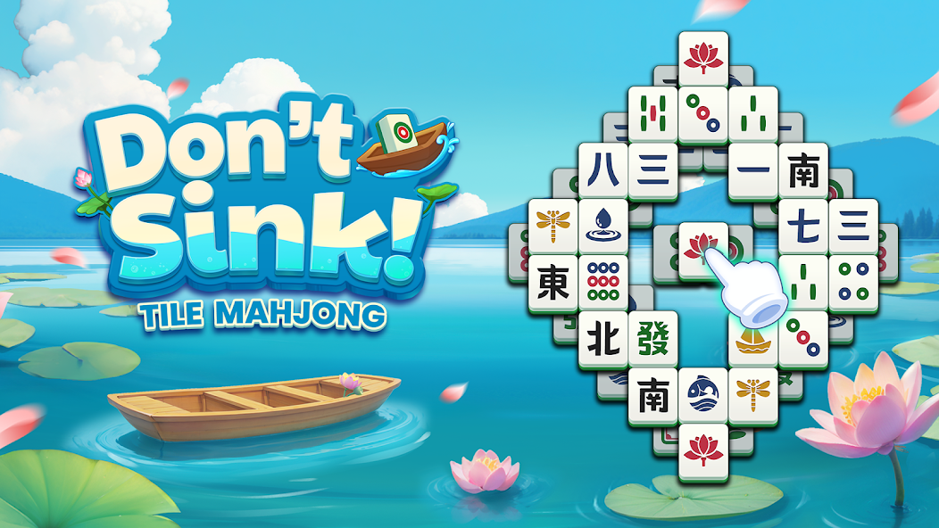 Don't Sink: Tile Mahjong screenshot 1