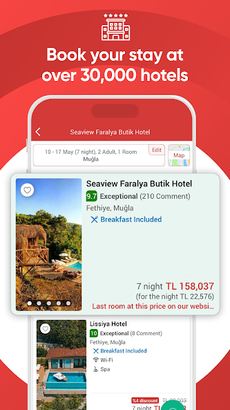 obilet: Otel Uçak Otobüs Araç screenshot 4