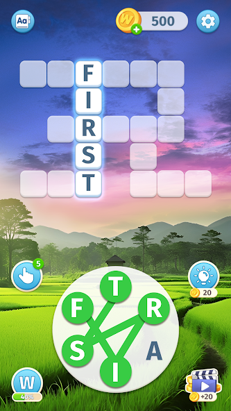 Sky Words: Word Game screenshot 1