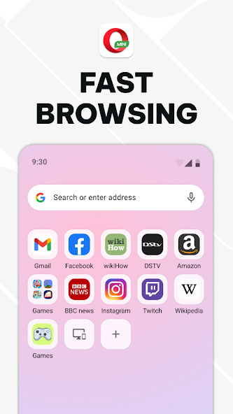 Opera Mini: Fast Web Browser screenshot 1