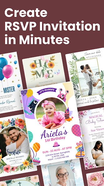 Invitation Maker + RSVP screenshot 1
