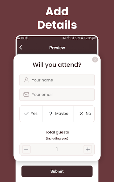 Invitation Maker + RSVP screenshot 5