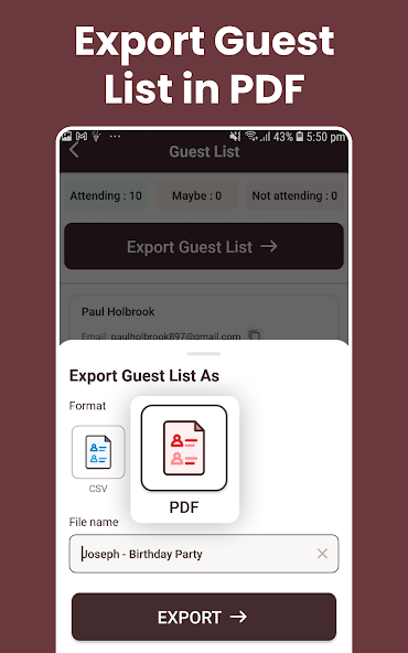 Invitation Maker + RSVP screenshot 8