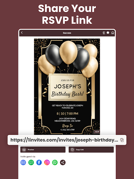 Invitation Maker + RSVP screenshot 11