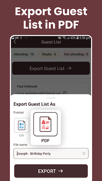 Invitation Maker + RSVP screenshot 23