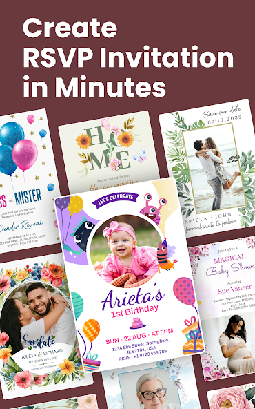 Invitation Maker + RSVP screenshot 24