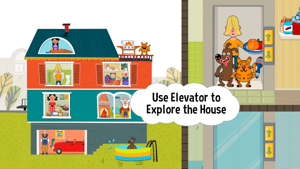 Pepi House: Happy Family screenshot 1