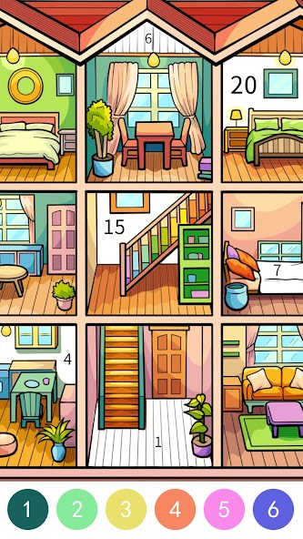 Pop Color - Paint by number screenshot 1