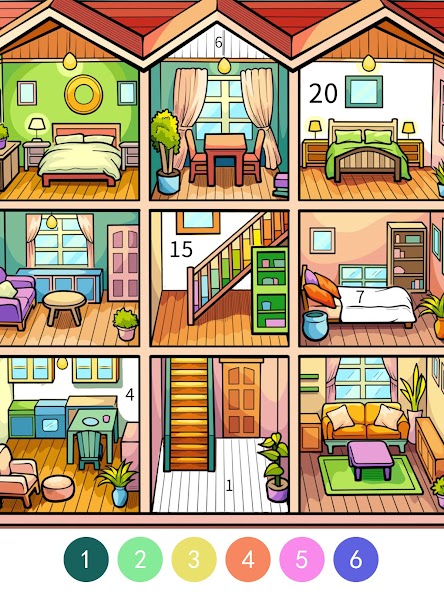 Pop Color - Paint by number screenshot 12