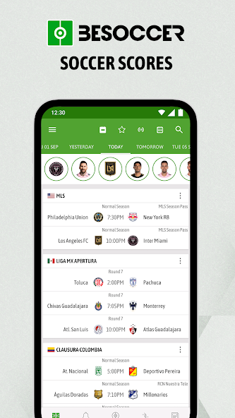 BeSoccer - Soccer Live Score screenshot 1