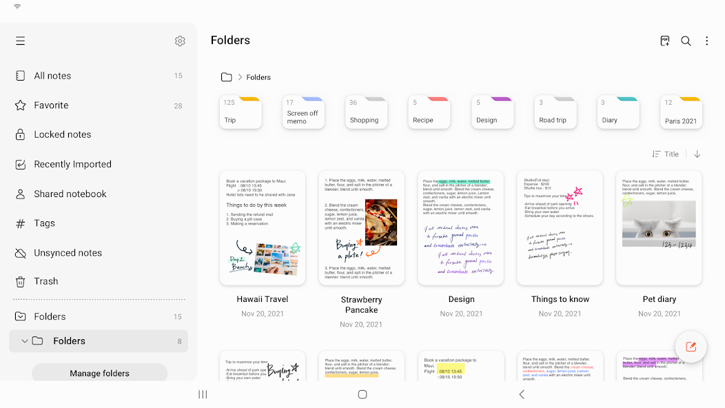 Samsung Notes screenshot 9