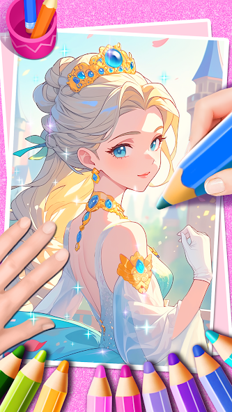 Princess Game Fantasy Coloring screenshot 5