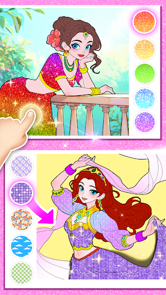 Princess Game Fantasy Coloring screenshot 15